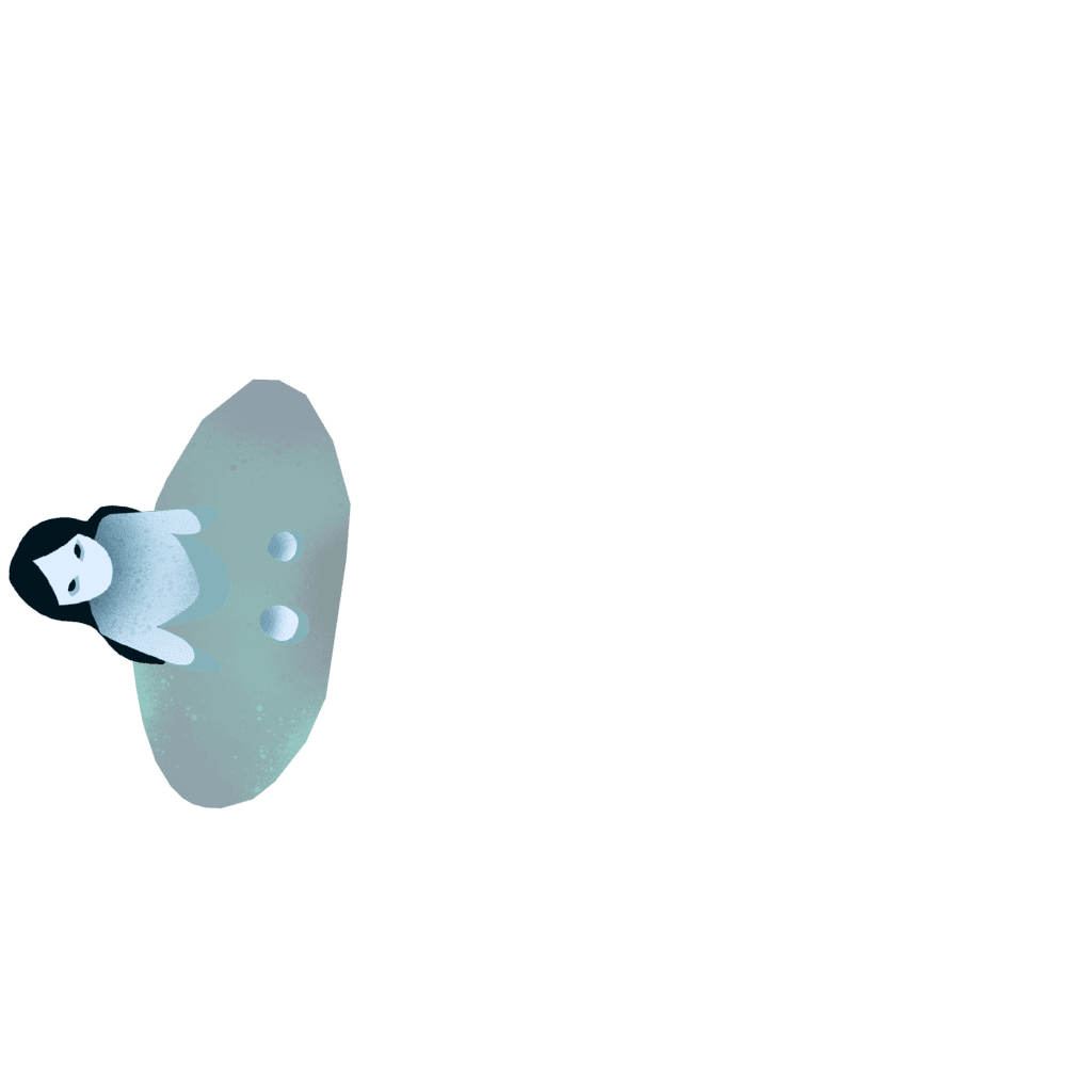 a ghost girl bathing in the tub